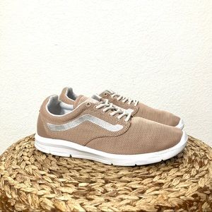 Vans tan beige white